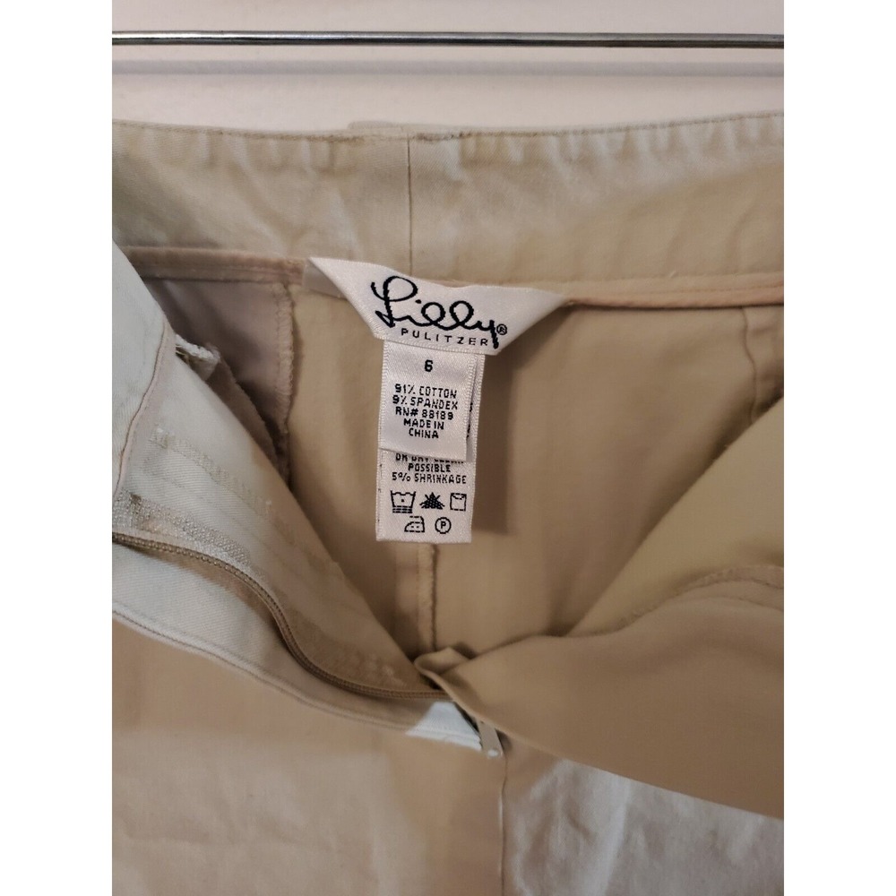 Lilly Pulitzer khaki skirt-size 8 - Picture 3 of 5